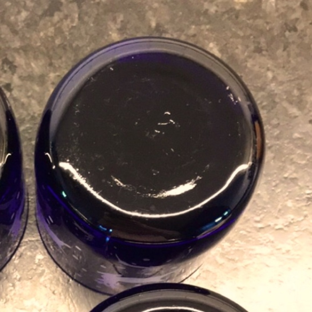 Vintage 4 Libbey Cobalt Reindeer Tumblers - Picture 5 of 5